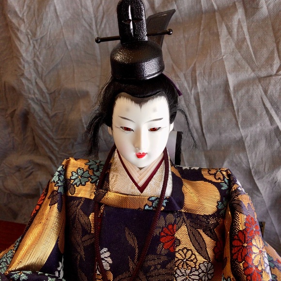 Vintage Japanese Hina Dolls Emperor and Empress Dolls - Picture 5 of 16